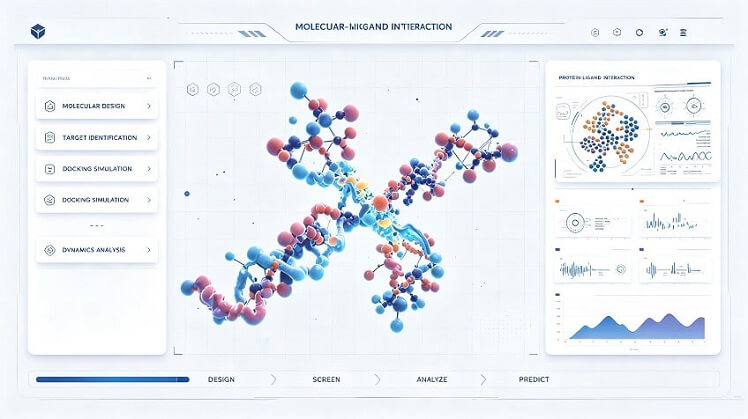 Concept interface for an AI-assisted drug research platform
