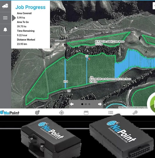 Smart farming platform with field mapping and IoT equipment tracking