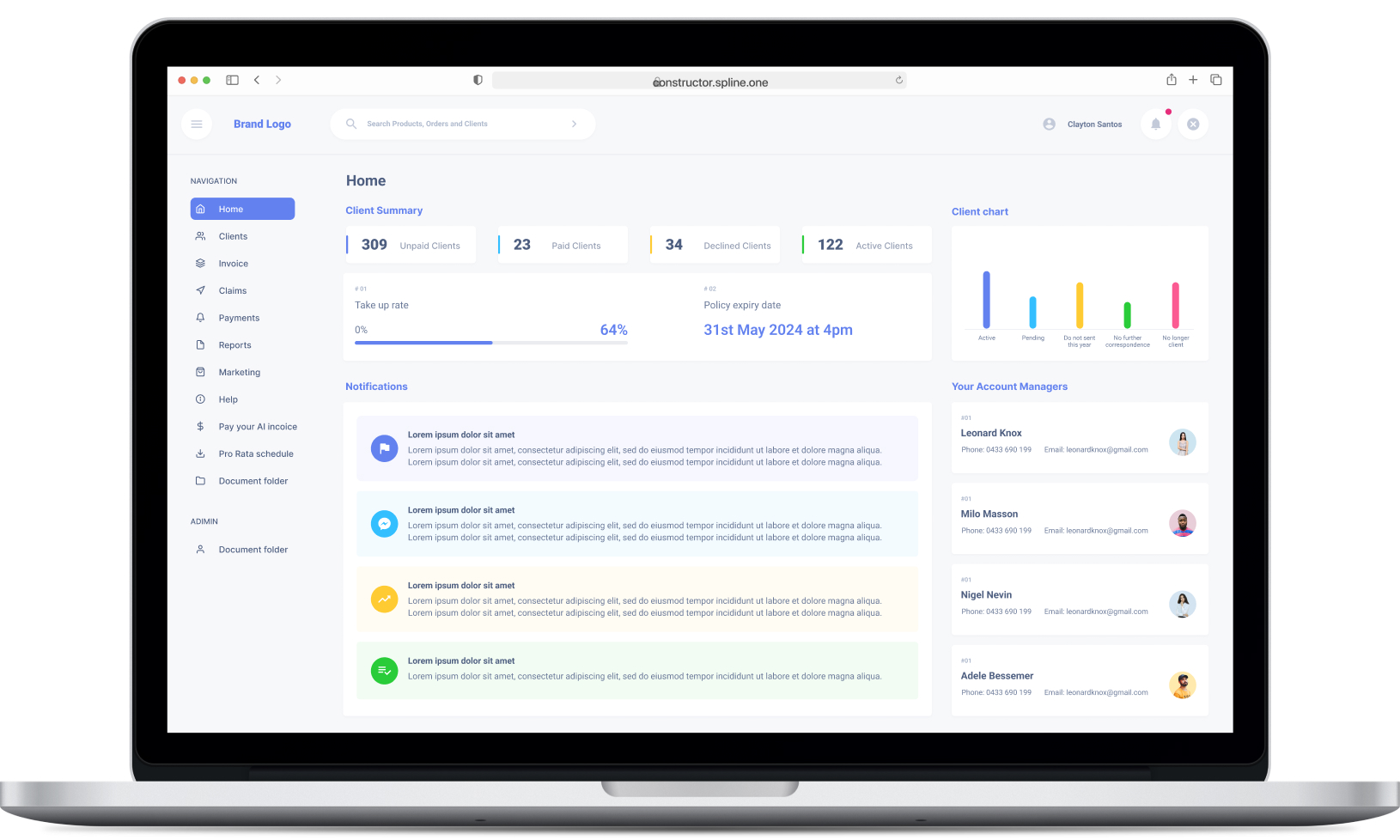 Rebuilding an outdated management platform for a financial insurance company