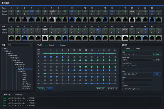 Managing Heterogeneous Network Switches through One SNMP Interface