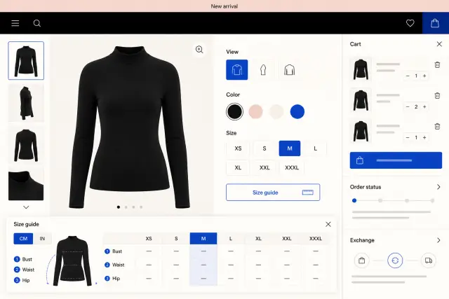 Building a Product-Rich Fashion Storefront with Guided Shopping Tools