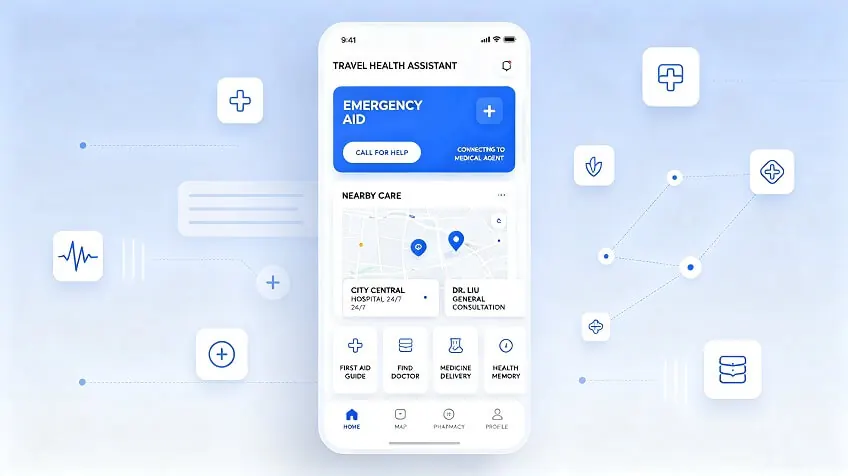 Concept interface for an AI health assistant
