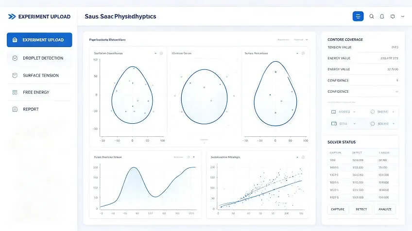 Concept interface for an AI fluid analysis application