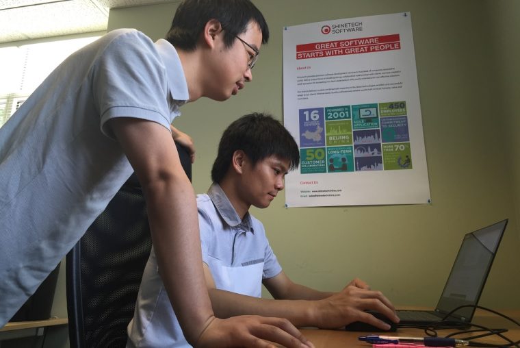 Weixing and Qidong, two of our guys working in Cornwall office