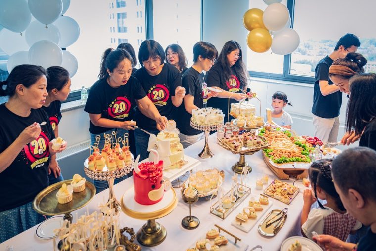 Celebration in Beijing office